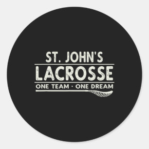 St. John's Lacrosse One Team One Dream Classic Round Sticker