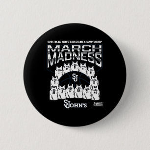 St. John's March Madness 2025 Men's Sketll Nil 6 Cm Round Badge