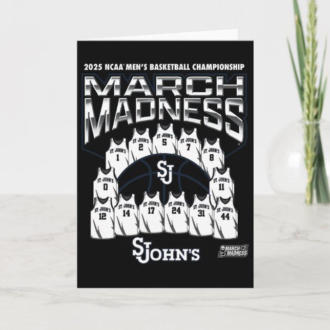 St. John's March Madness 2025 Men's Sketll Nil  Card (Front)