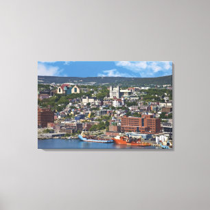 St. John's, Newfoundland, Canada, the coastline Canvas Print