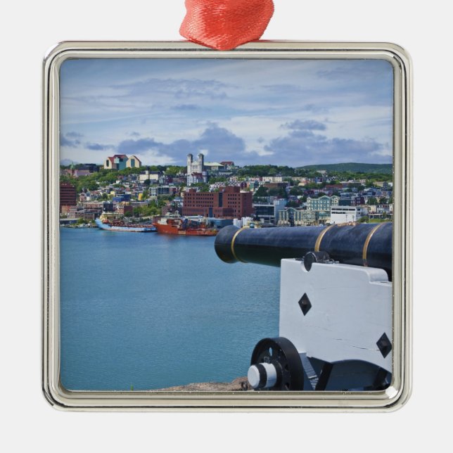 St. John's, Newfoundland, Canada, the waterfront Metal Tree Decoration (Front)