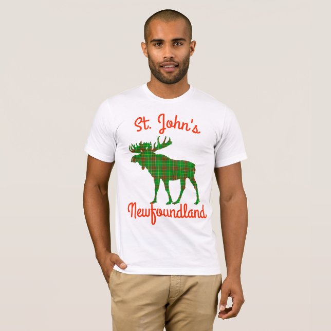 St.John's Newfoundland  moose customisable shirt (Front Full)