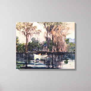 St. John's River, Florida by Winslow Homer Canvas Print