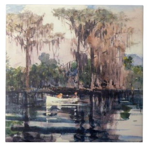 St. John's River, Florida by Winslow Homer Tile
