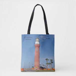 St. Johns River Lighthouse all over tote Bag