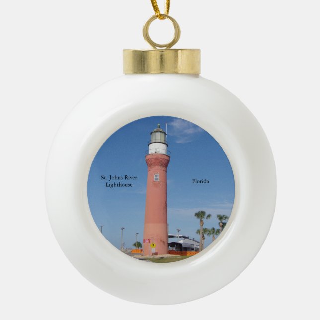 St. Johns River Lighthouse ball ornament (Front)