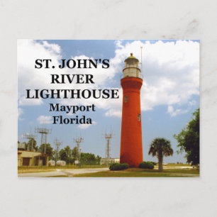 St. Johns River Lighthouse, Florida Postcard