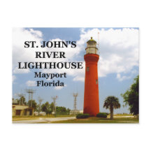 St. Johns River Lighthouse, Florida Postcard