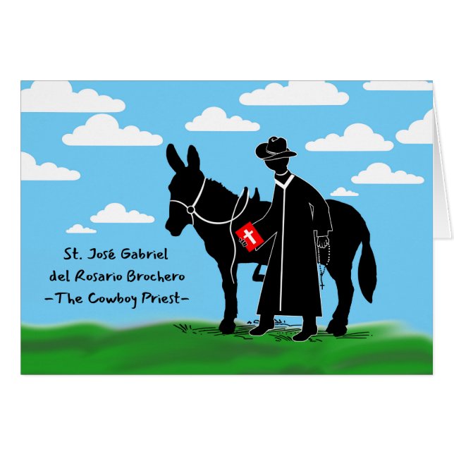 St José Gabriel Rosario Brochero Cowboy Priest (Front Horizontal)