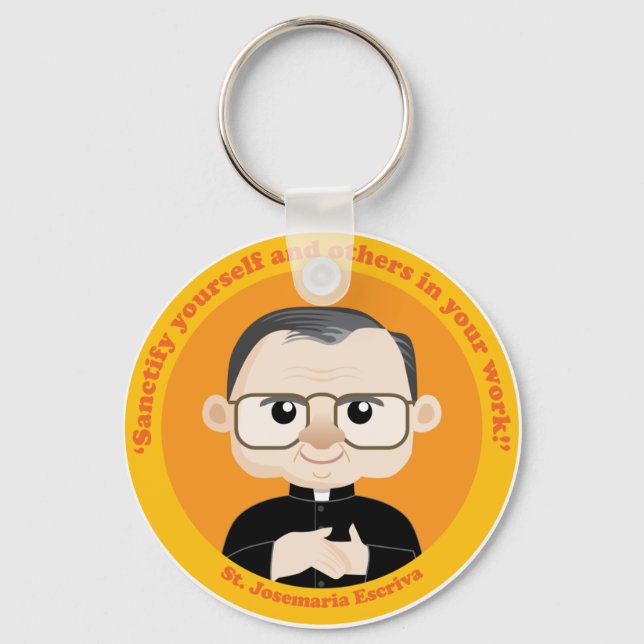 St. Josemaria Escriva Key Ring (Front)