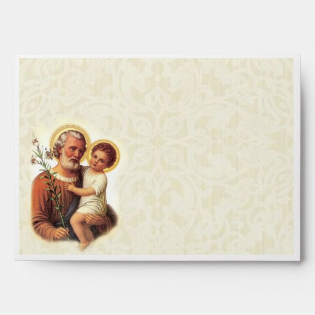 St. Joseph A7 Size Envelope for Note Cards (Front)
