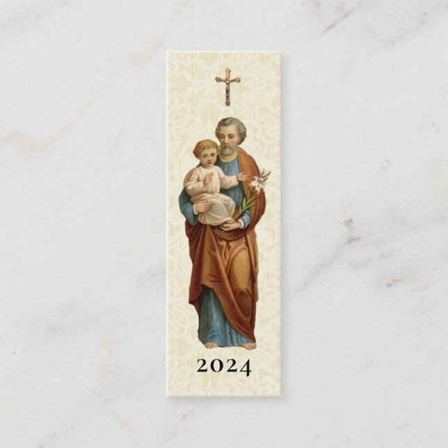 St. Joseph Altar Feast Day Holy Card Favour (Front)
