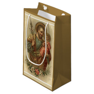 St. Joseph and Baby Jesus I 2 different images Small Gift Bag
