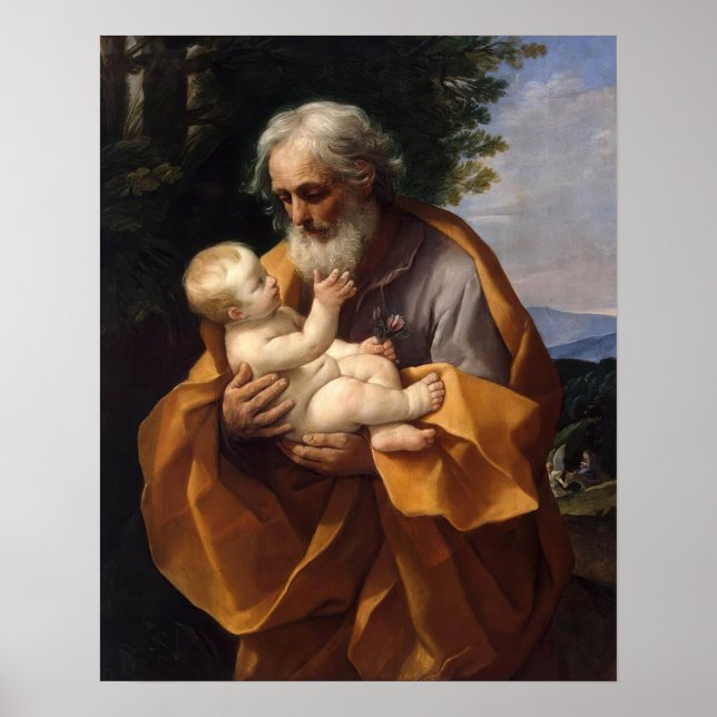 St Joseph and the  Child Jesus -  Guido Reni Poster (Front)