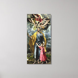 St. Joseph and the Christ Child, 1597-99 Canvas Print