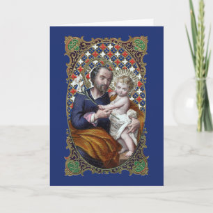 St. Joseph and the Christ Child (D 02) Holiday Card