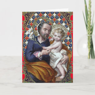 St. Joseph and the Christ Child (DPT 002) Holiday Card