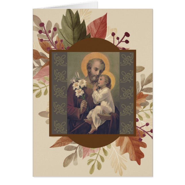 St. Joseph Baby Jesus Leaves (Front)