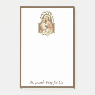 St. Joseph Baby Jesus Traditional Catholic Post-it Notes