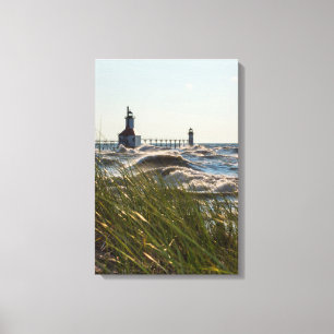 St Joseph Behind Sea Oats Canvas Print