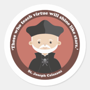 St. Joseph Calasanz Classic Round Sticker