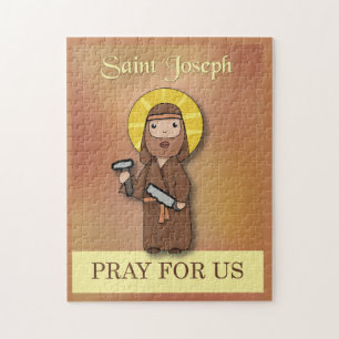 St. Joseph Catholic Feast Saints Day Pray for Us Jigsaw Puzzle