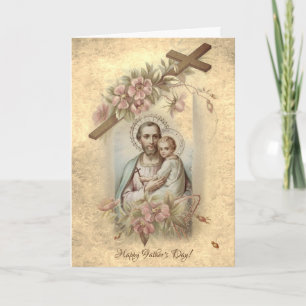 St. Joseph Child Jesus Father's Day Religious Card