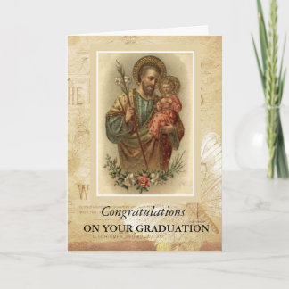St. Joseph & Child Jesus Graduation Commencement Card