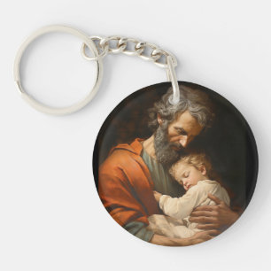 St. Joseph & Child Jesus  Key Ring
