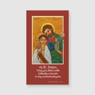 St. Joseph & Child Jesus Prayer Magnet