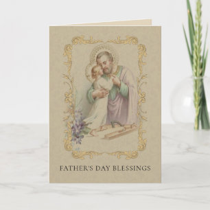 St. Joseph Father Jesus Traditional Saint Card