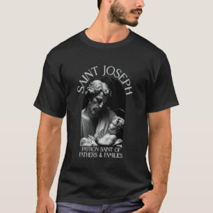 St Joseph fathers day patron Saint Catholic T-Shirt