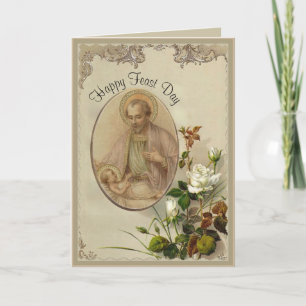 St. Joseph Feast Day March 19th Card