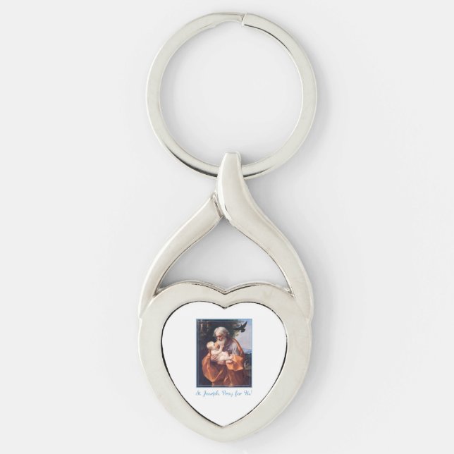 St. Joseph Feast Day with Infant Jesus Key Ring (Front)