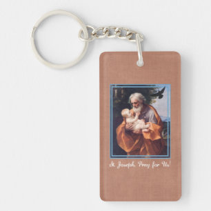 St. Joseph Feast Day with Infant Jesus Key Ring
