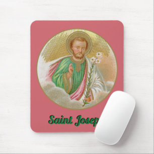 St. Joseph from a ‘Pilgrimage Card’ (Detail; B 01) Mouse Mat