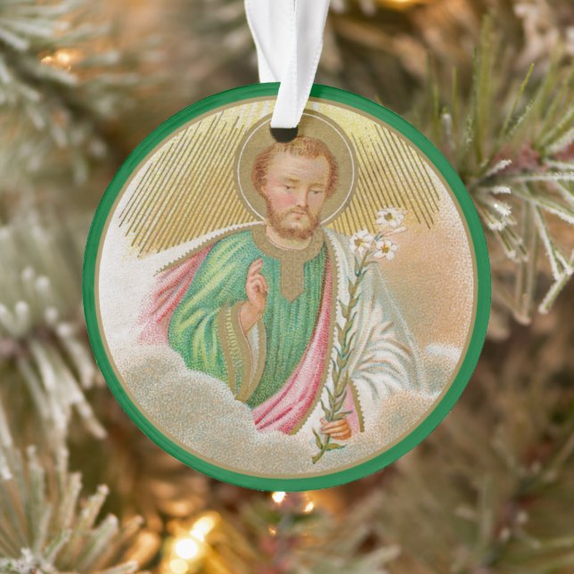 St. Joseph from a ‘Pilgrimage Card’ (Detail; B 01) Ornament (Tree)