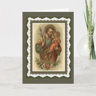 St. Joseph Greeting Card w/prayer