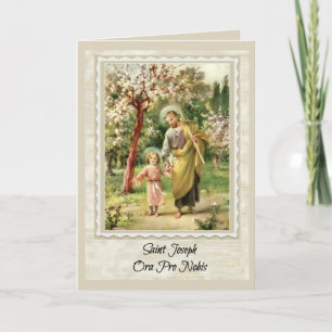 St. Joseph Greeting Card w/prayer inside