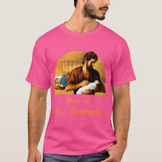 St. Joseph Holds Baby Jesus While Mary Sleeps. Yea T-Shirt