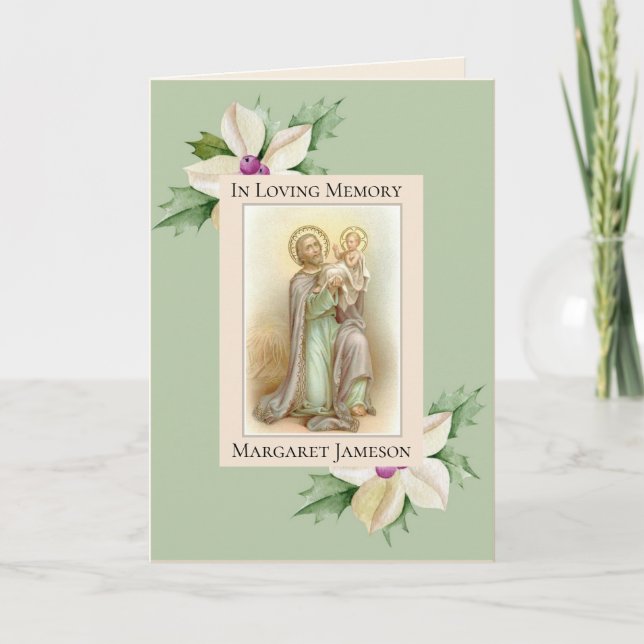 St. Joseph Jesus Catholic Condolence Thank You (Front)