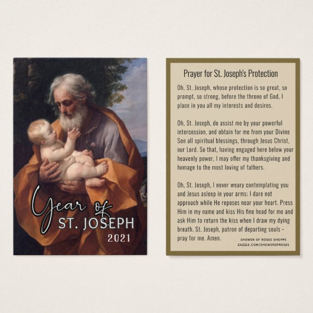 St. Joseph Jesus Catholic Protection Prayer (Front & Back)