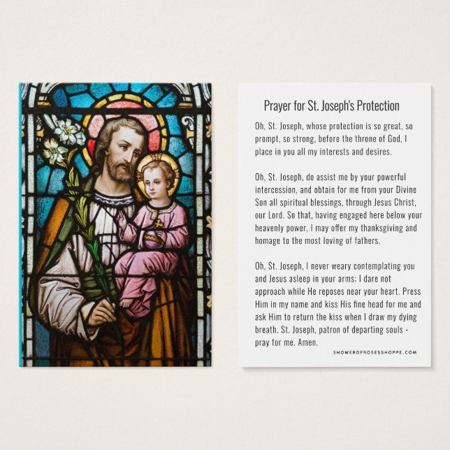 St. Joseph Jesus Catholic Protection Prayer (Front & Back)