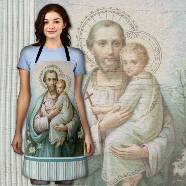 St. Joseph Jesus Traditional Catholic Religious Apron (Creator Uploaded)