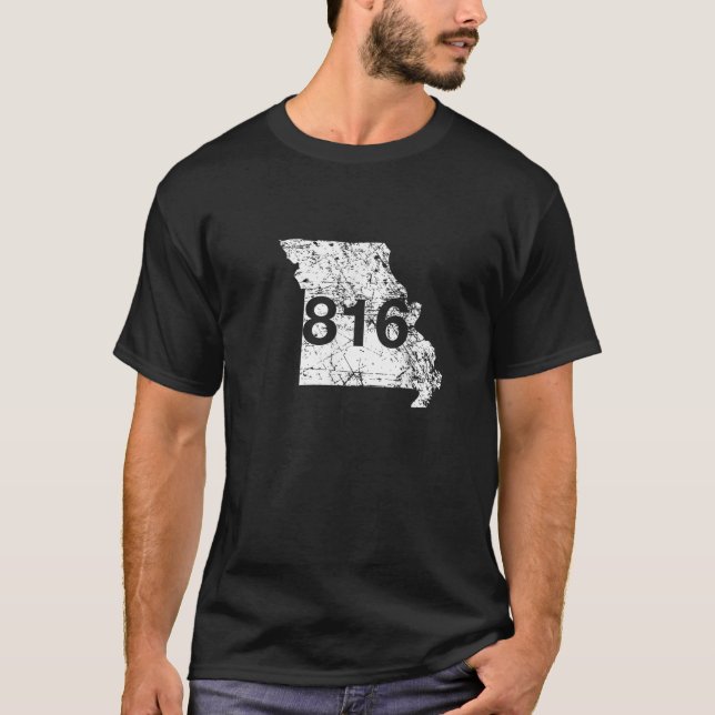 St Joseph Kansas City Area Code 816 Missouri Gift T-Shirt (Front)