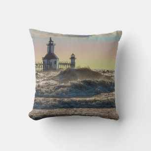 St Joseph Lighthouse Painterly Cushion