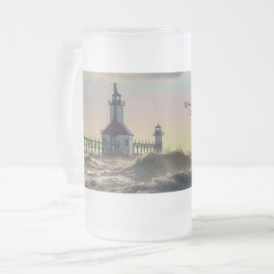 St Joseph Lighthouse Painterly Frosted Mug