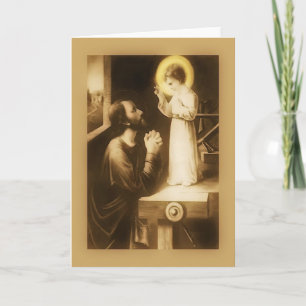 St. Joseph March 19 Feast Day Greeting Card