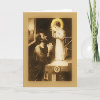St. Joseph March 19 Feast Day Greeting Card