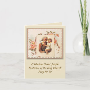 St. Joseph Memorare Prayer Greeting Card